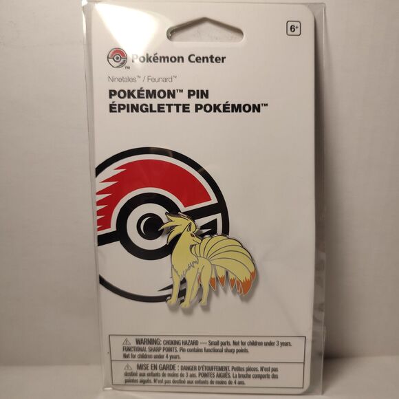 Pokemon TCG Ninetails Enamel Pin Official Nintendo Collectible Pin Badge Emblem - Picture 2 of 4
